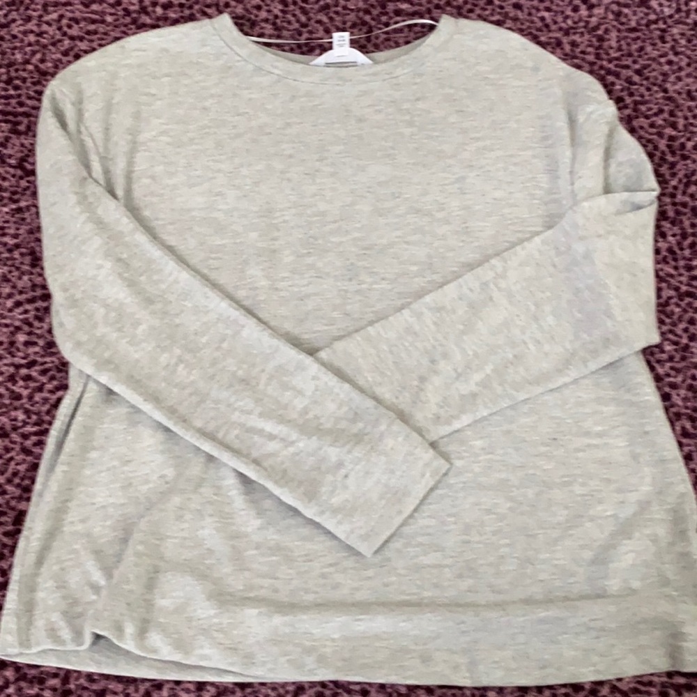 light grey sweater